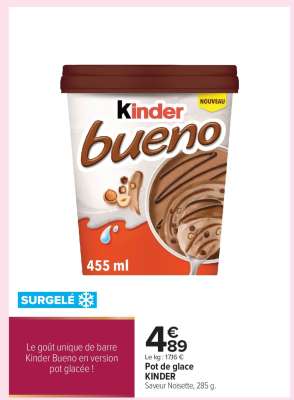 Pot de glace KINDER