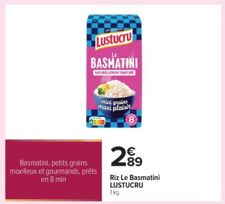 Riz Le Basmatini LUSTUCRU
