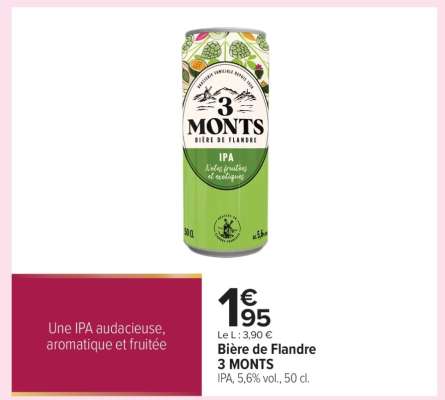 Bière de Flandre 3 MONTS