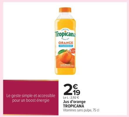 Jus d'orange TROPICANA