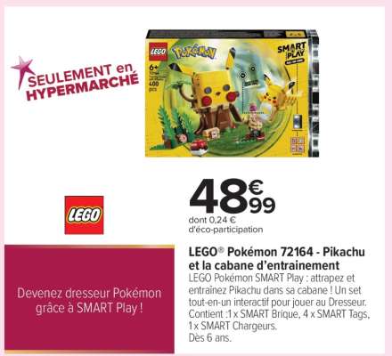 LEGO Pokémon 72164 - Pikachu et la cabane d'entraînement