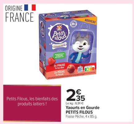 Yaourts en Gourde PETITS FILOUS