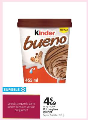 Pot de glace KINDER