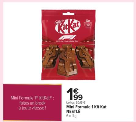 Mini Formule 1 Kit Kat NESTLÉ