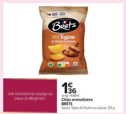 Chips aromatisées BRETS