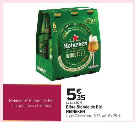 Bière Blonde de Blé HEINEKEN