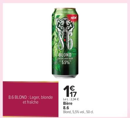 Bière 8.6 BLOND