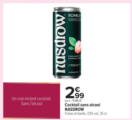 Cocktail sans alcool NASDROW