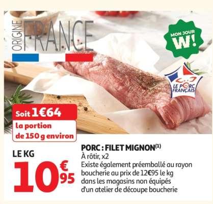 Porc : Filet Mignon