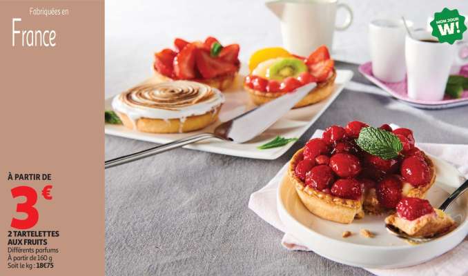 2 TARTELETTES AUX FRUITS