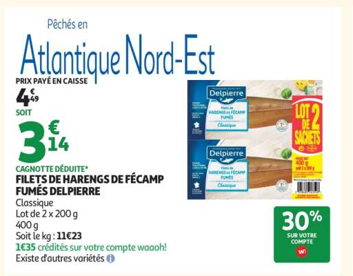 Filets De Harengs De Fécamp Fumés Delpierre