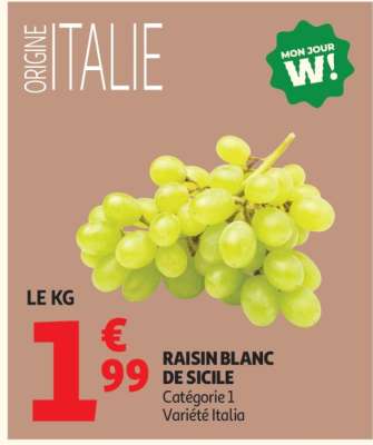 RAISIN BLANC DE SICILE