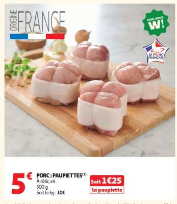 Porc : Paupiettes