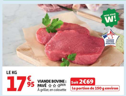 Viande Bovine : Pavé***