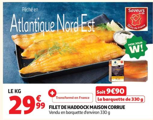 FILET DE HADDOCK MAISON CORRUE