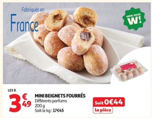 Mini Beignets Fourrés