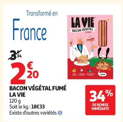 BACON VEGETAL FUME LA VIE