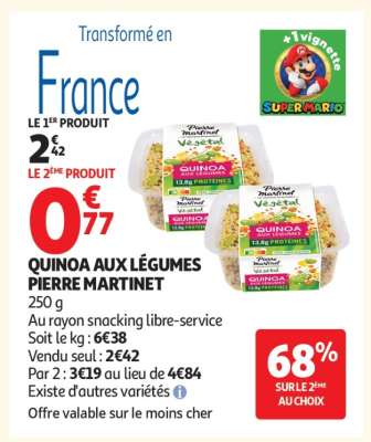 QUINOA AUX LÉGUMES PIERRE MARTINET