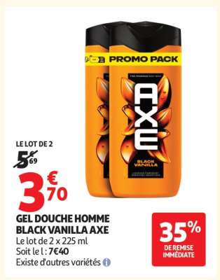 GEL DOUCHE HOMME BLACK VANILLA AXE