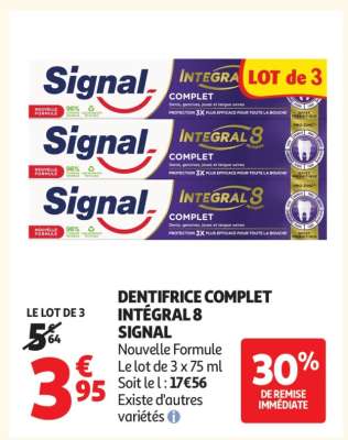 DENTIFRICE COMPLET INTÉGRAL 8 SIGNAL