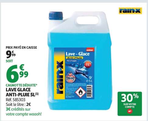 LAVE GLACE ANTI-PLUIE 5L