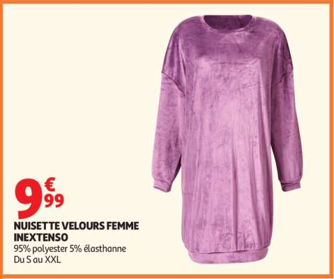 NUISETTE VELOURS FEMME INEXTENSO