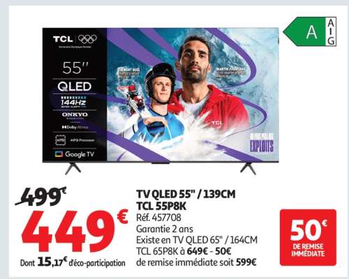 TV QLED 55'' / 139CM TCL 55P8K
