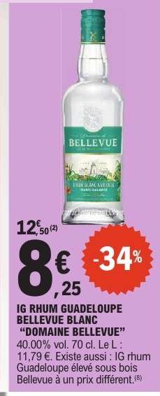 IG RHUM GUADELOUPE BELLEVUE BLANC “DOMAINE BELLEVUE”