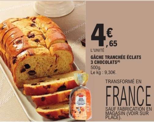 GÂCHE TRANCHÉE ÉCLATS 3 CHOCOLATS