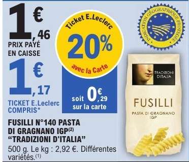 Fusilli N°140 Pasta di Gragnano IGP 'Tradizioni d'Italia'