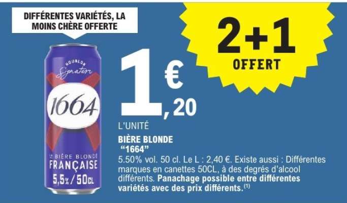 Bière Blonde 1664