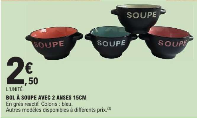 BOL À SOUPE AVEC 2 ANSES 15CM