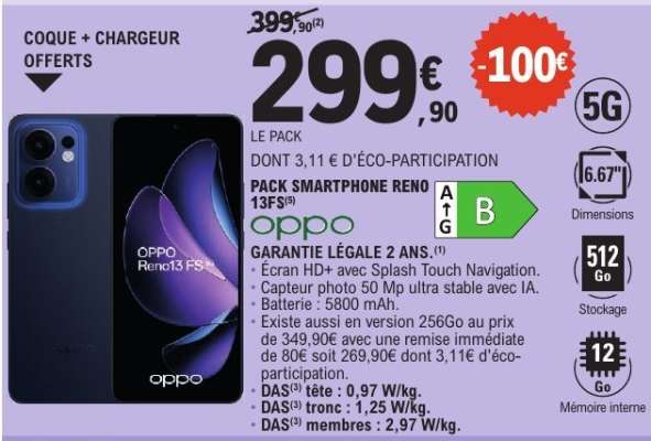 PACK SMARTPHONE RENO 13F5