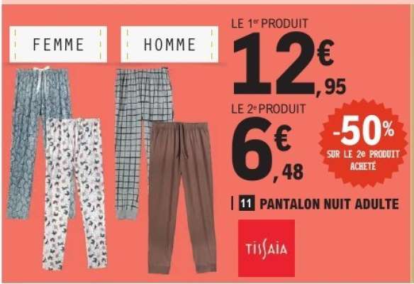 Pantalon Nuit Adulte