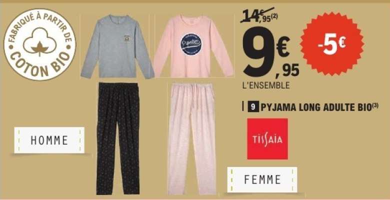 PYJAMA LONG ADULTE BIO