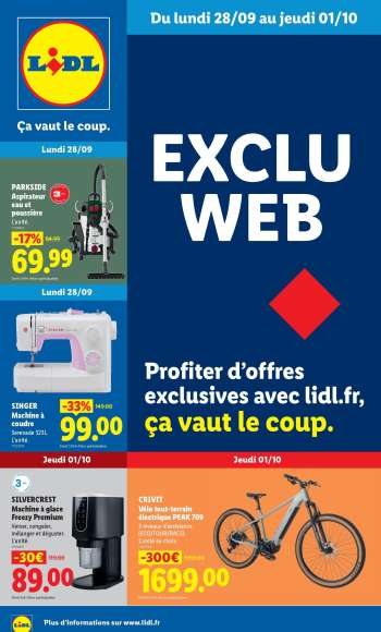Catalogue Lidl - 28/09/2026 - 01/10/2026.