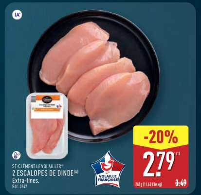 2 Escalopes de Dinde