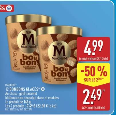 MAGNUM 12 BONBONS GLACÉS