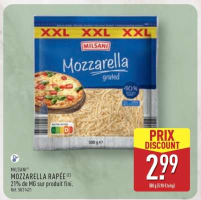 MILSANI MOZZARELLA RAPÉE