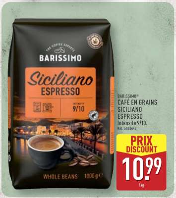 BARISSIMO® Café en Grains Siciliano Espresso