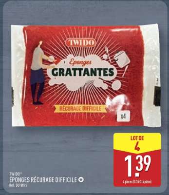 TWIDO® EPONGES RÉCURAGE DIFFICILE