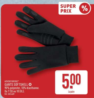 GANTS SOFTSHELL