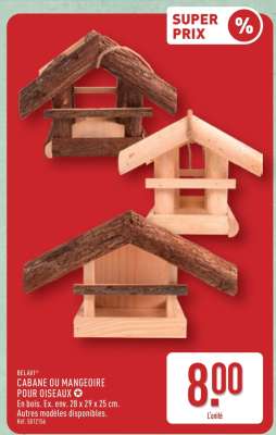 CABANE OU MANGEOIRE POUR OISEAUX