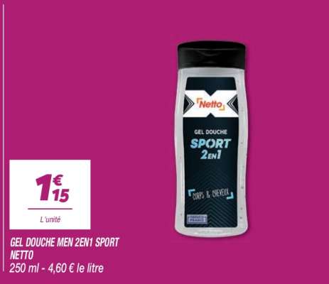 GEL DOUCHE MEN 2EN1 SPORT NETTO