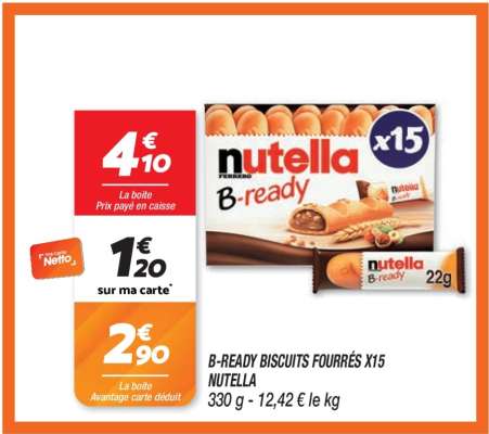 B-READY BISCUITS FOURRÉS X15
