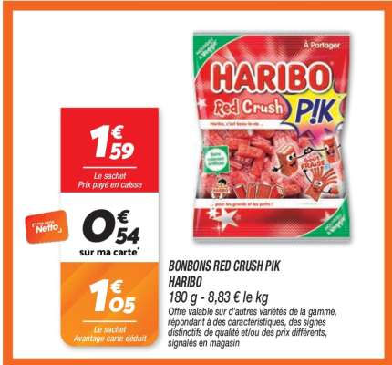 BONBONS RED CRUSH PIK