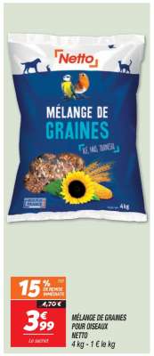 Mélange de graines pour oiseaux