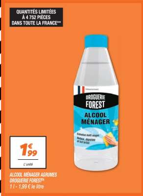 ALCOOL MÉNAGER AGRUMES DROGUERIE FOREST