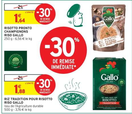 RIZ TRADITION POUR RISOTTO RISO GALLO