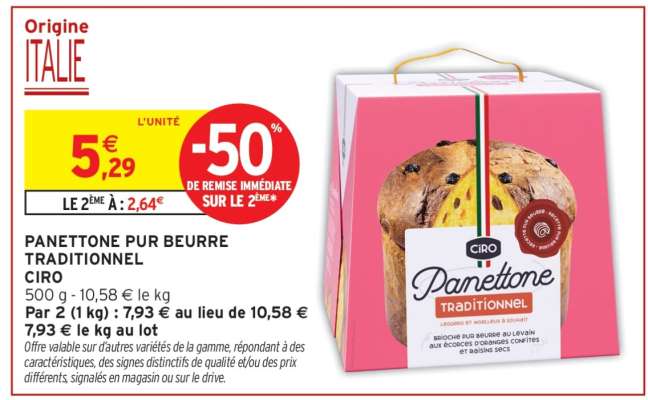 PANETTONE PUR BEURRE TRADITIONNEL